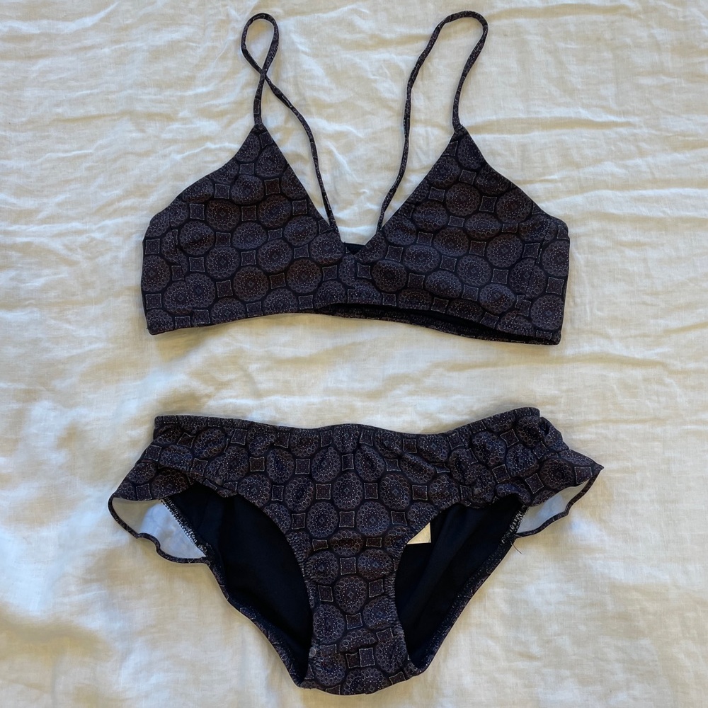 Rachel Comey Purple Paisley Bikini Set M / S
